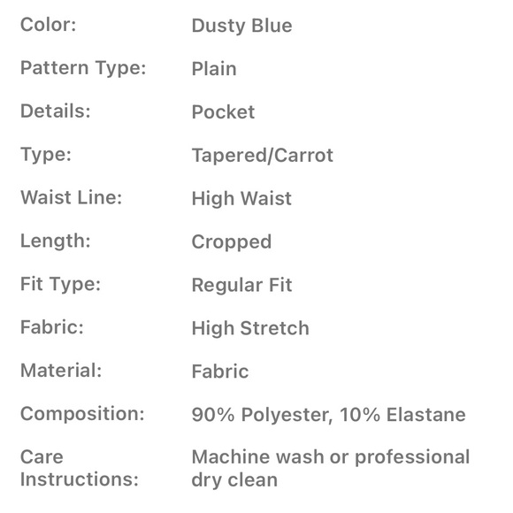 SHEIN breathable softness wide waistband slant pocket sport pants leggings blue - Picture 6 of 6